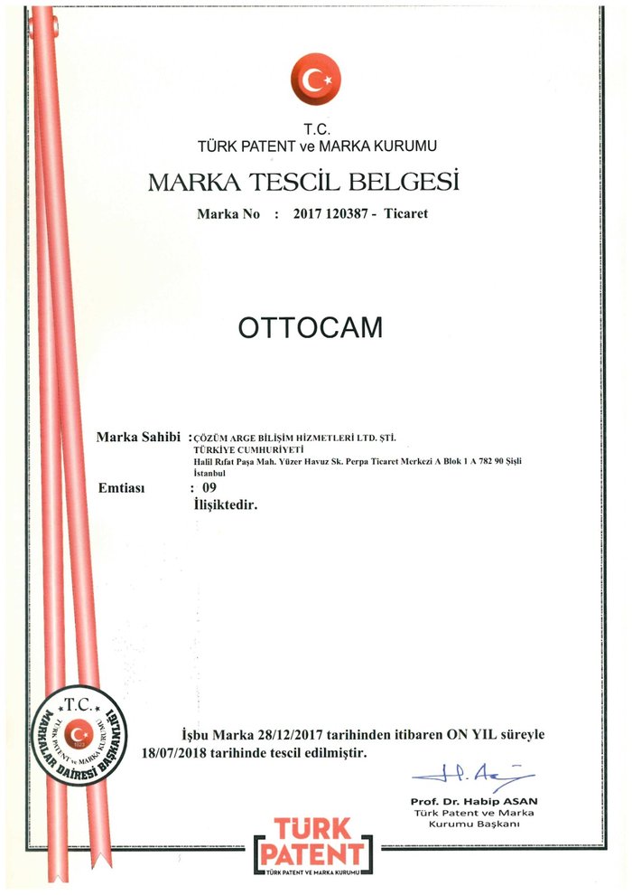 Marka Tescil Belgesi - Ottocam