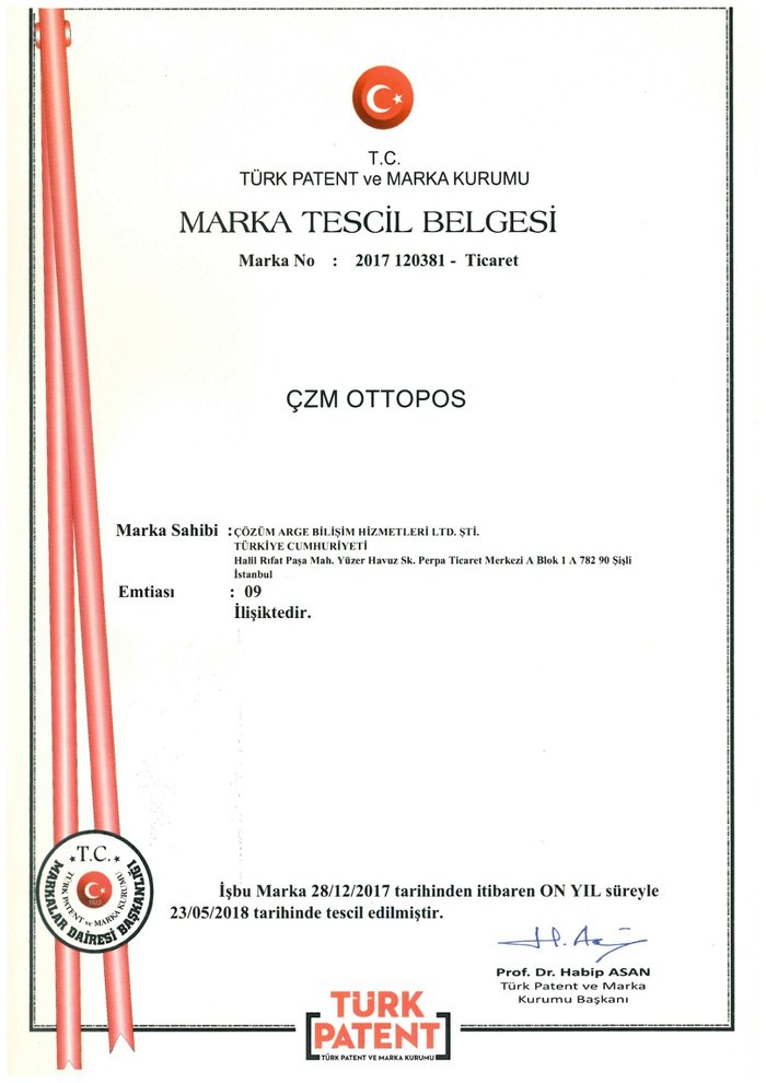 Marka Tescil Belgesi - &Ccedil;zm Ottopos
