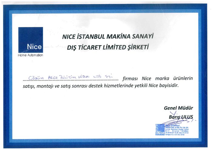 Nice BirTekBuradalik Belgesi