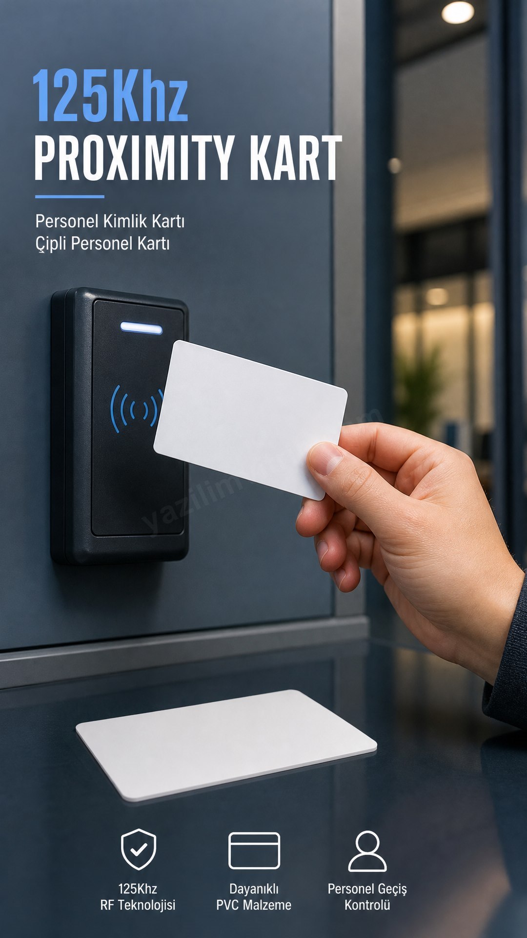 125Khz Proxımıty Kart Personel Kimlik Kartı &Ccedil;ipli Personel Kartı