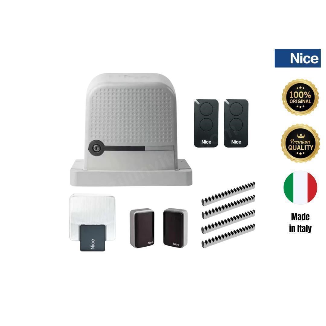 Nice Robo 600 220v 230v aksesuarlı kayar kapı motoru kiti