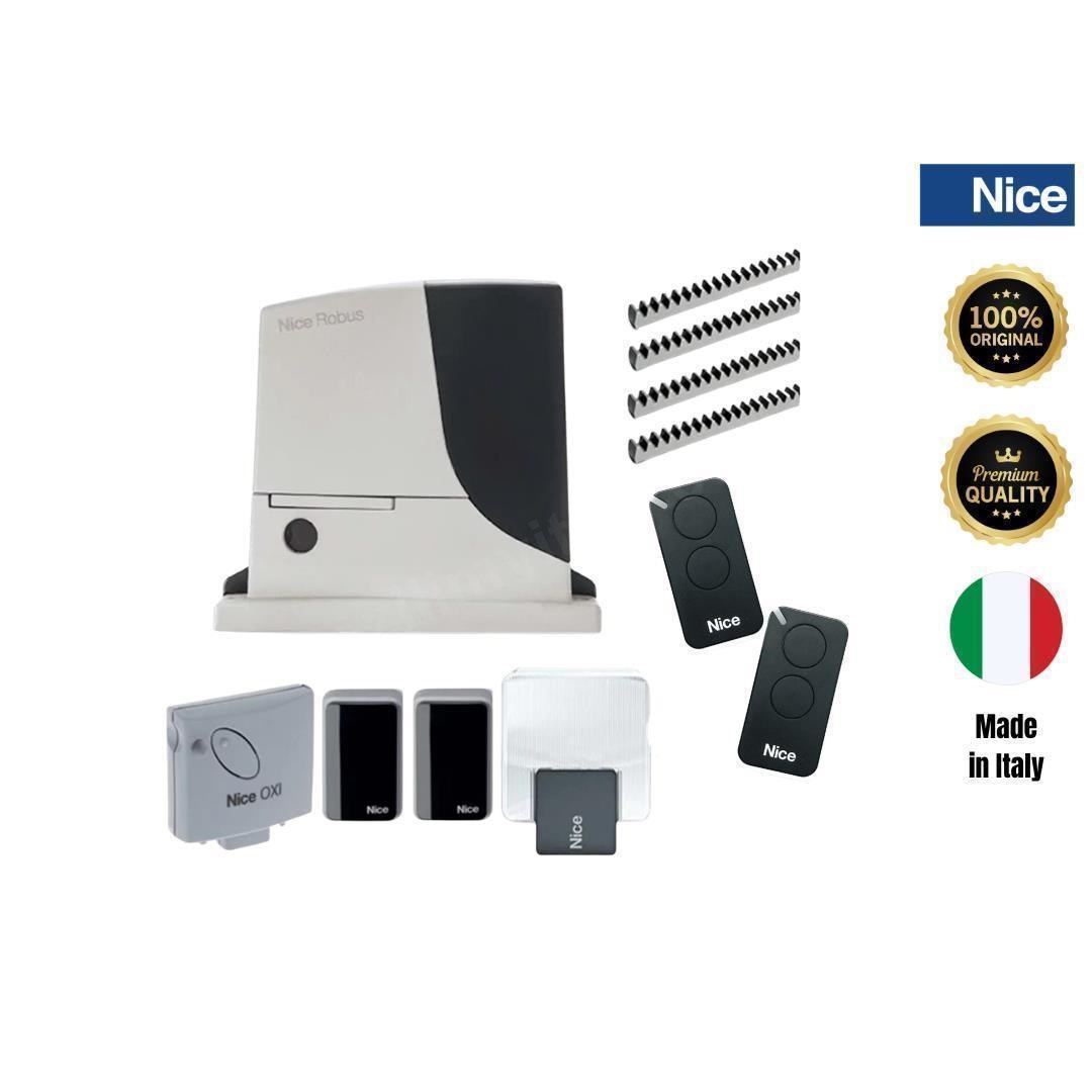 Nice Robus 1000 (24v) Kit Kayar Kapı Motoru Seti 1 Ton Bah&ccedil;e Kapısı İ&ccedil;in Motor Seti ROBUS1000KIT