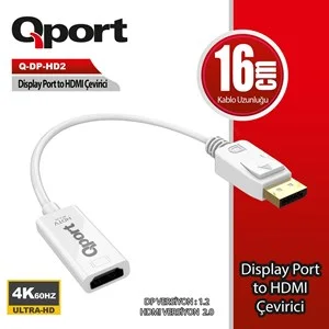 qport q-dp-hd2 dısplay portundan hdmı cevırıcı 4k 60hz &uuml;r&uuml;n fotoğrafı qport q-dp-hd2 dısplay portundan hdmı cevırıcı 4k 60hz resmi, qport q-dp-hd2 dısplay portundan hdmı cevırıcı 4k 60hz fotoğrafı