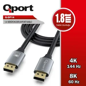 qport (q-dp14) dısplay port 1.8 metre kablo &uuml;r&uuml;n fotoğrafı qport (q-dp14) dısplay port 1.8 metre kablo resmi, qport (q-dp14) dısplay port 1.8 metre kablo fotoğrafı