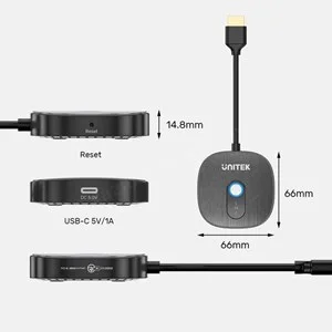 unıtek cıft alıcılı kablosuz hdmı transmıtter (v1711abk01) &uuml;r&uuml;n fotoğrafı unıtek cıft alıcılı kablosuz hdmı transmıtter (v1711abk01) resmi, unıtek cıft alıcılı kablosuz hdmı transmıtter (v1711abk01) fotoğrafı