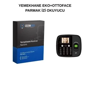ottoface y&uuml;z tanıma + parmak İzi + kartlı yemekhane sistemi seti