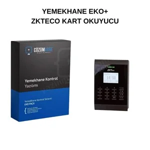 zkteco şifre + kart okuyuculu yemekhane sistemi seti