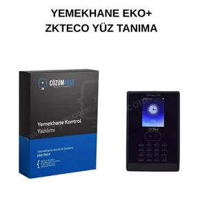 zkteco y&uuml;z tanıma+şifre+kart okuyuculu yemekhane sistemi seti