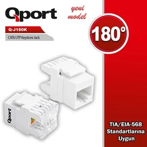 qport q-j180k cat6 180 derece keystone jack &uuml;r&uuml;n fotoğrafı qport q-j180k cat6 180 derece keystone jack resmi, qport q-j180k cat6 180 derece keystone jack fotoğrafı