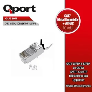 qport q-j710m cat7 konnekt&ouml;r ve ayra&ccedil; 10 adet &uuml;r&uuml;n fotoğrafı qport q-j710m cat7 konnekt&ouml;r ve ayra&ccedil; 10 adet resmi, qport q-j710m cat7 konnekt&ouml;r ve ayra&ccedil; 10 adet fotoğrafı