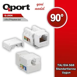 qport q-j90k cat6 90 derece keystone jack &uuml;r&uuml;n fotoğrafı qport q-j90k cat6 90 derece keystone jack resmi, qport q-j90k cat6 90 derece keystone jack fotoğrafı