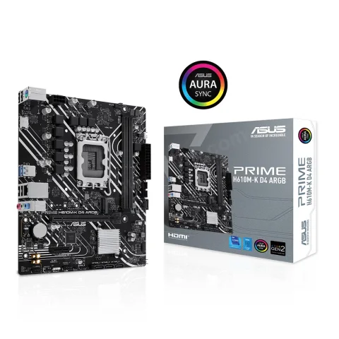 Asus Prıme H610m-K D4 Argb Ddr4 3200mhz Matx