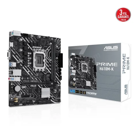 Asus Prıme H610m-K Ddr5 5600mhz Hdmı Vga Matx 1700