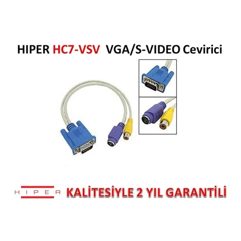 Hıper Hc7-Vsv Vga/S-Vıdeo &Ccedil;evirici