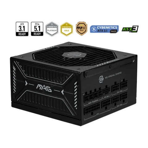 Msı Mag A1000gls Pcıe5 1000w 80+ Gold Power Supply