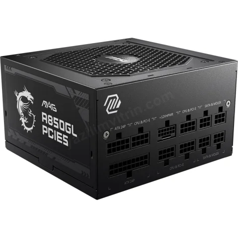 Msı Mag A850gl Pcıe5 850w 80+ Gold Psu Fullmodular