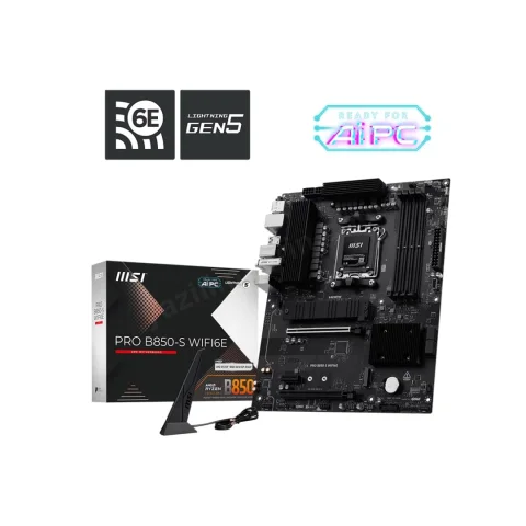 Msı Pro B850-S Wıfı6e Amd B850 Soket Am5 Ddr5