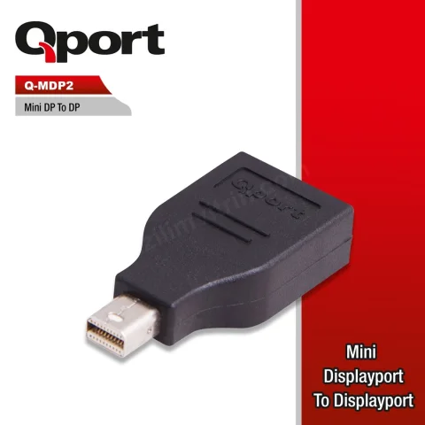 Qport Q-Mdp2 Mını Dısplay Port To Dısplay Port Cevırıcı