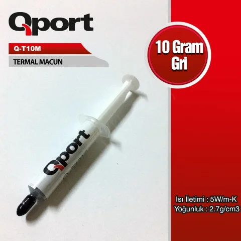 Qport Q-T10m 10gram 5w/M-K 2.7/Cm3 Termal Macun