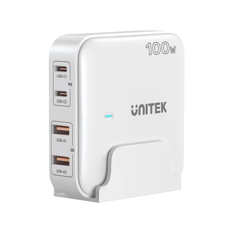 Unıtek 100w Masa&uuml;st&uuml; Gan Şarj İstasyonu Beyaz (P1229awh)