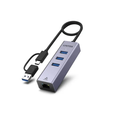 Unıtek 4-In-1 Ethernet Hub (Y-3088b)