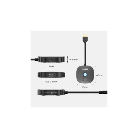 Unıtek Cıft Alıcılı Kablosuz Hdmı Transmıtter (V1711abk01)