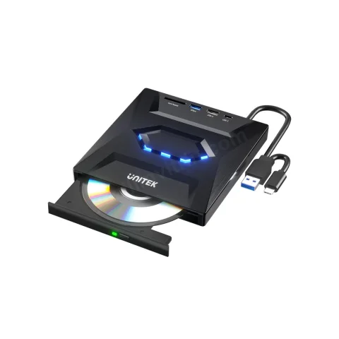 Unıtek Harici Dvd-Rw Usb Type-C/A 5in1 Dock (T1037a)