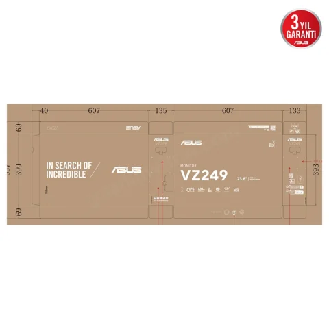 23.8 Asus Vz249hg 1ms 120hz Fhd Ips Gamıng