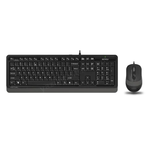 A4 Tech F1010 Q Usb Gri Tr Mm Klavye+optik Mouse