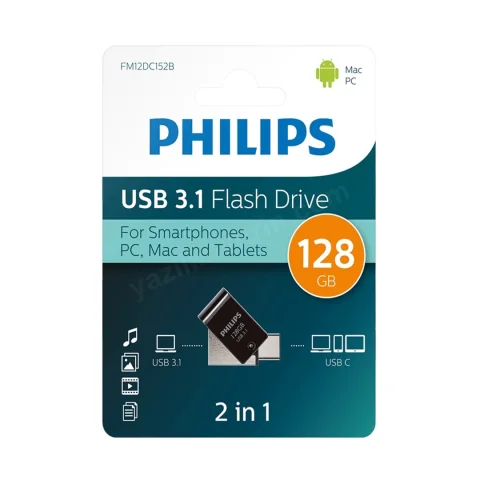 Phılıps 128gb Usb3.1 Type-C 100/150 Mb/S Fm12dc152