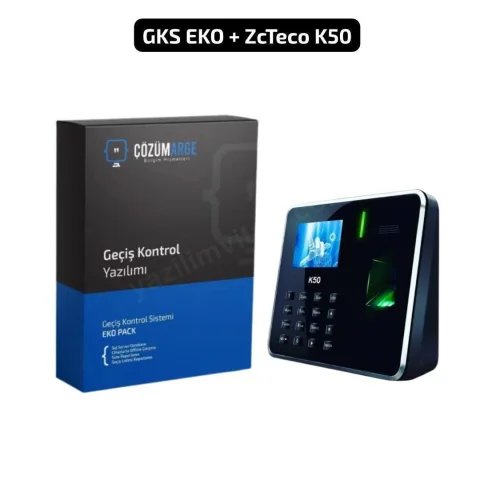 ZkTeco Parmak İzi+Şifre+Kart Okuyucului Personel Giriş &Ccedil;ıkış Sistemi Seti