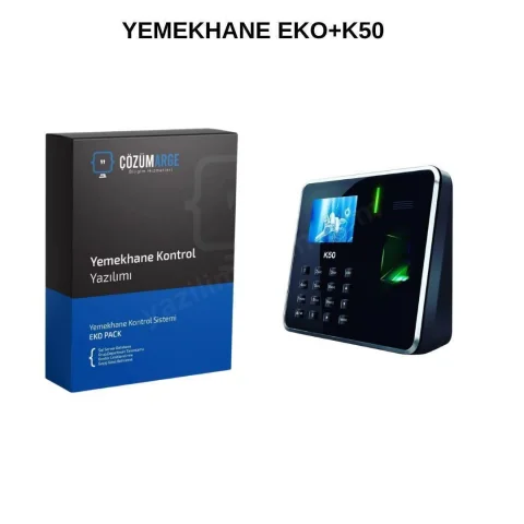 ZkTeco Parmak İzi+Şifre+Kart Okuyuculu Yemekhane Sistemi Seti