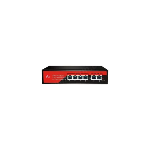 Ezcool Ez-04pse 4port 4fe+2fe Megabit Poe Switch 65w