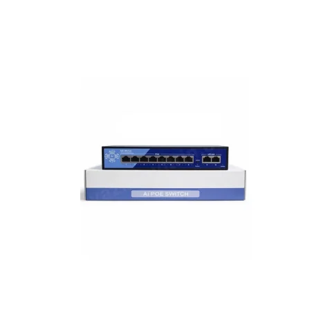 Ezcool Ez-08pse 8port 8fe+2fe Megabit Poe Switch 120w