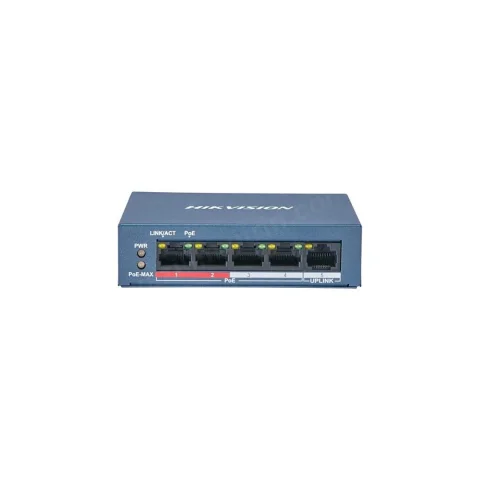 Hikvision DS-3E0105P-E/M(B) 4 Port PoE Switch