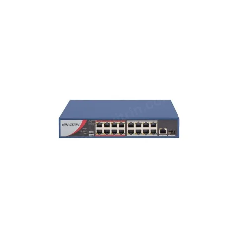 HİKVİSİON DS-3E0518P-E/M 16 Port Poe Switch