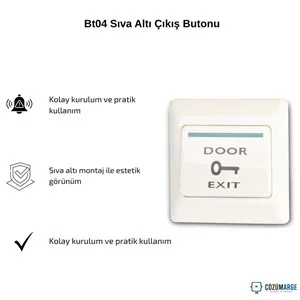 Bt04 Sıva Altı &Ccedil;ıkış Butonu Bt04 Sıva Altı &Ccedil;ıkış Butonu
