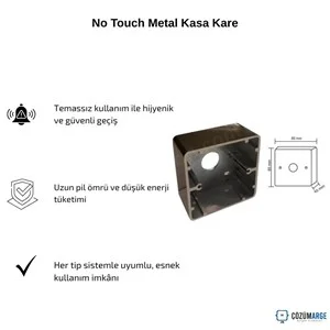 No Touch Metal Kasa Kare No Touch Metal Kasa Kare